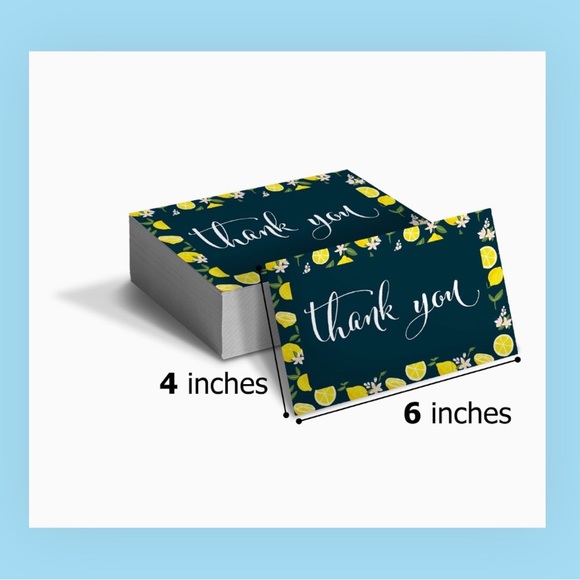 LEMON DESIGN MAILER & CARD SET! 15 MAILERS & 15 MATCHING CARDS! - Picture 4 of 12